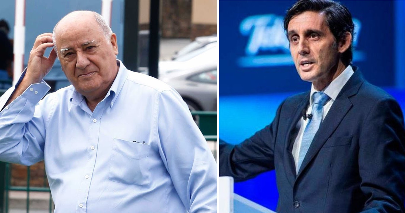 Amancio Ortega y José María Álvarez-Pallete, presidente ejecutivo de Telefónica