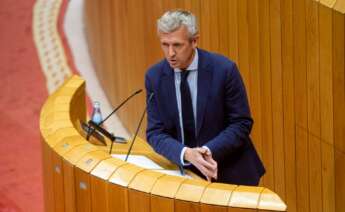 Alfonso Rueda interviene en el Parlamento gallego