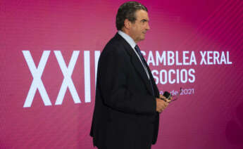 Víctor Nogueira, durante la XXII Asamblea general de la Asociación Galega da Empresa Familiar / Miguel Riopa