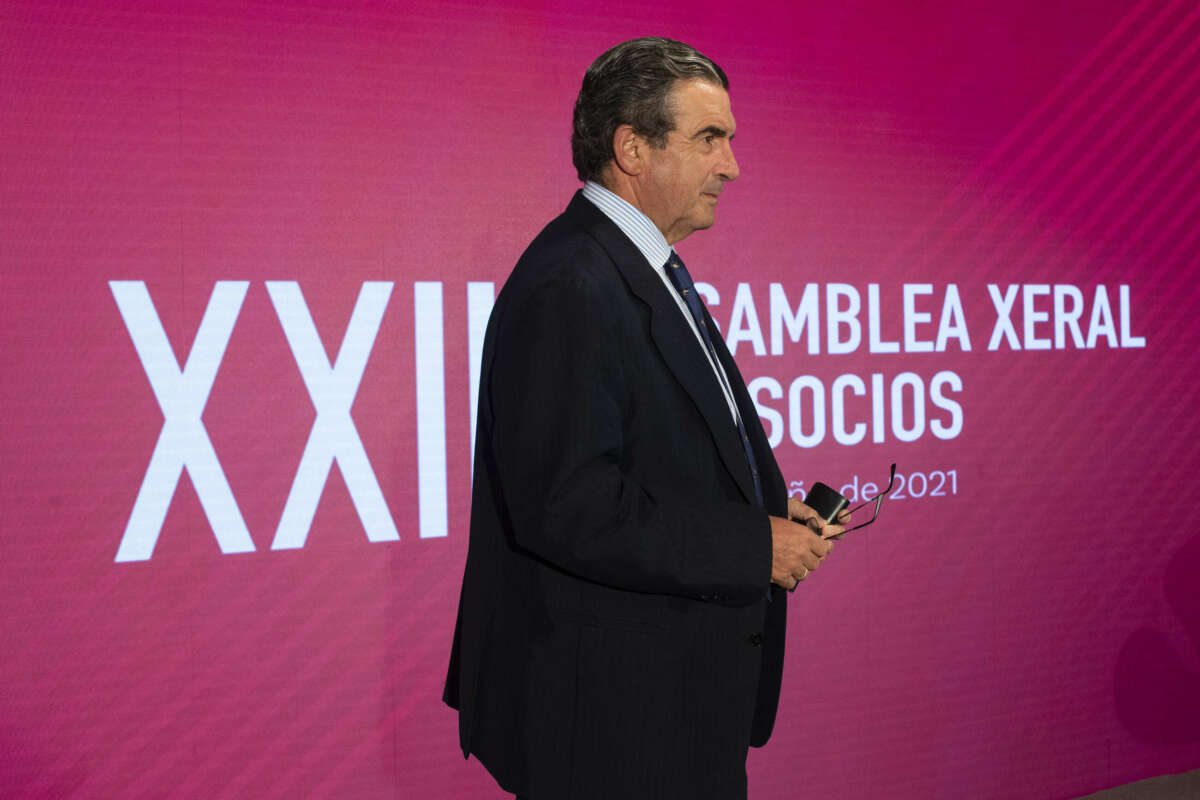 Víctor Nogueira, durante la XXII Asamblea general de la Asociación Galega da Empresa Familiar / Miguel Riopa