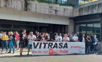 Concentración trabajadores de Vitrasa