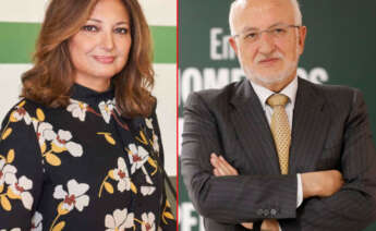 Marta Álvarez y Juan Roig, presidentes de El Corte Inglés y Mercadona