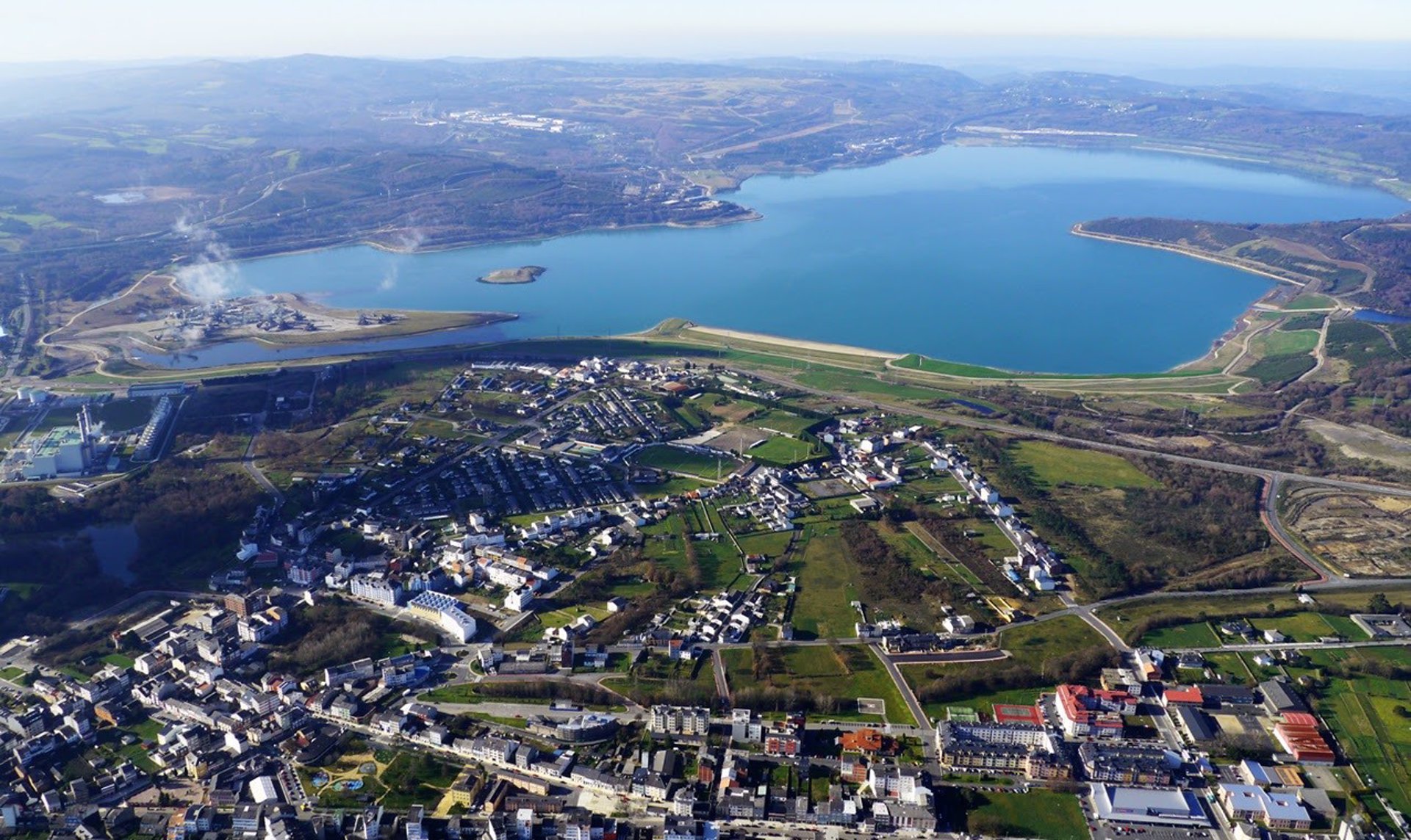 Vista aérea de As Pontes (La Coruña)