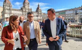 Inés Rey, Félix Bolaños y Valentín González Formoso / PSdeG