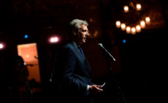 Alfonso Rueda, durante su discurso