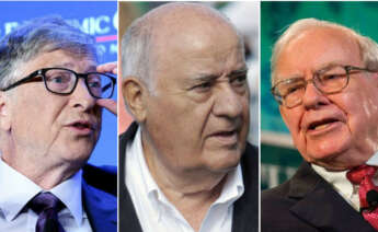 Bill Gates, Amancio Ortega y Warren Buffett