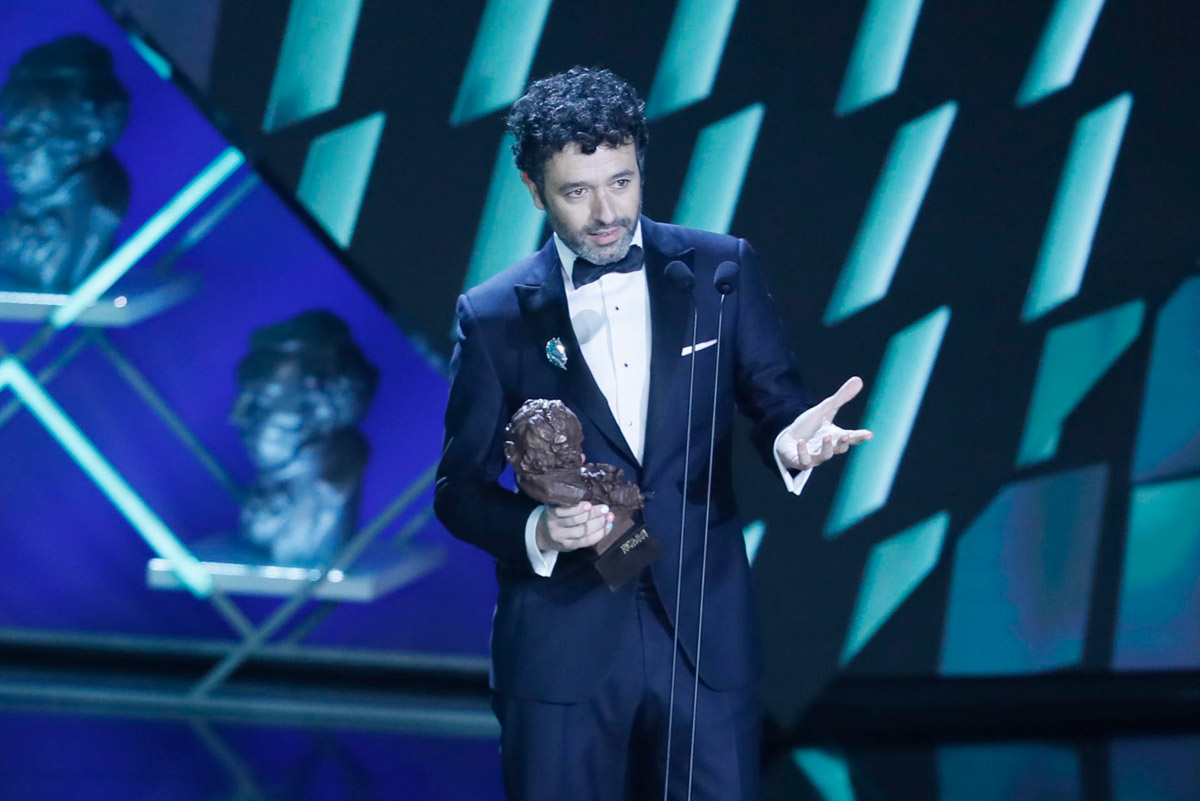 Rodrigo Sorogoyen durante la gala de la XXXVII edición de los Premios Goya