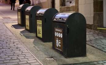 Contenedores de recogida de basura en A Coruña