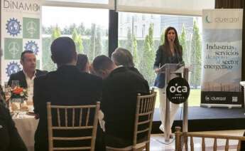 Isabel Pariente durante una presentación como miembro del Foro Enerxético de Galicia