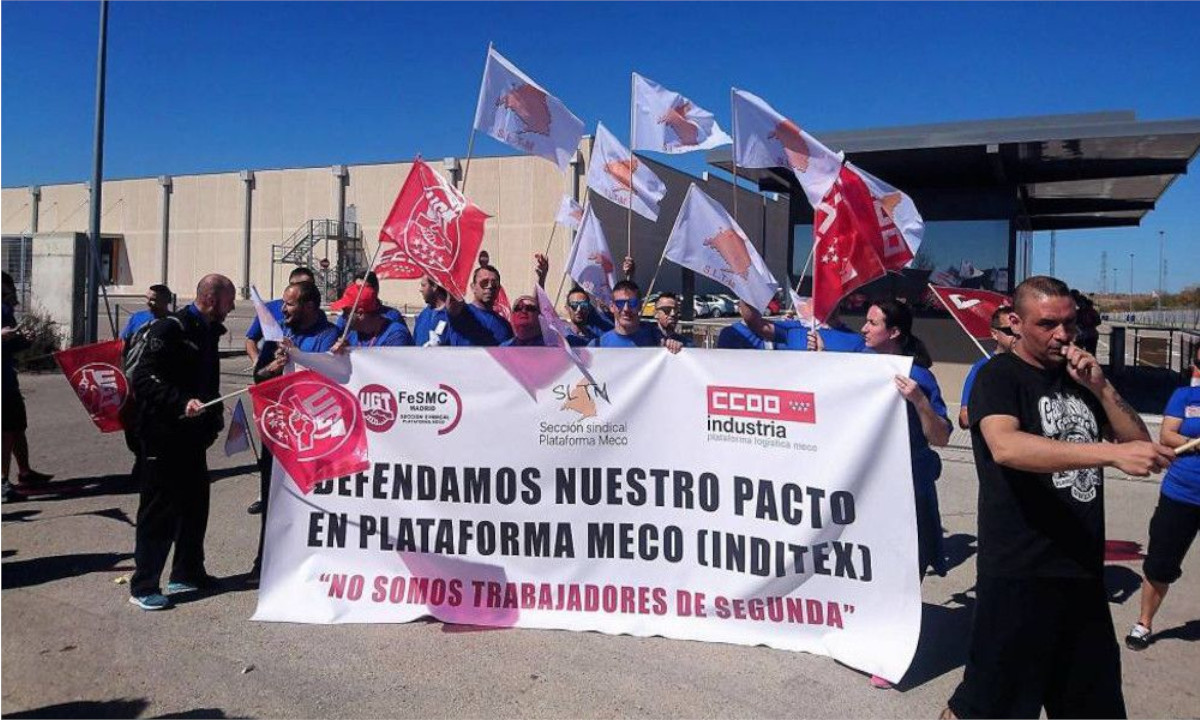 Protestas de la plantilla de Meco en 2017, también con motivo de las negociaciones para renovar el pacto de articulación laboral / CCOO