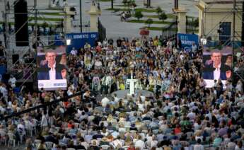 Acto de fin de campaña de las elecciones generales de Feijóo en A Coruña.