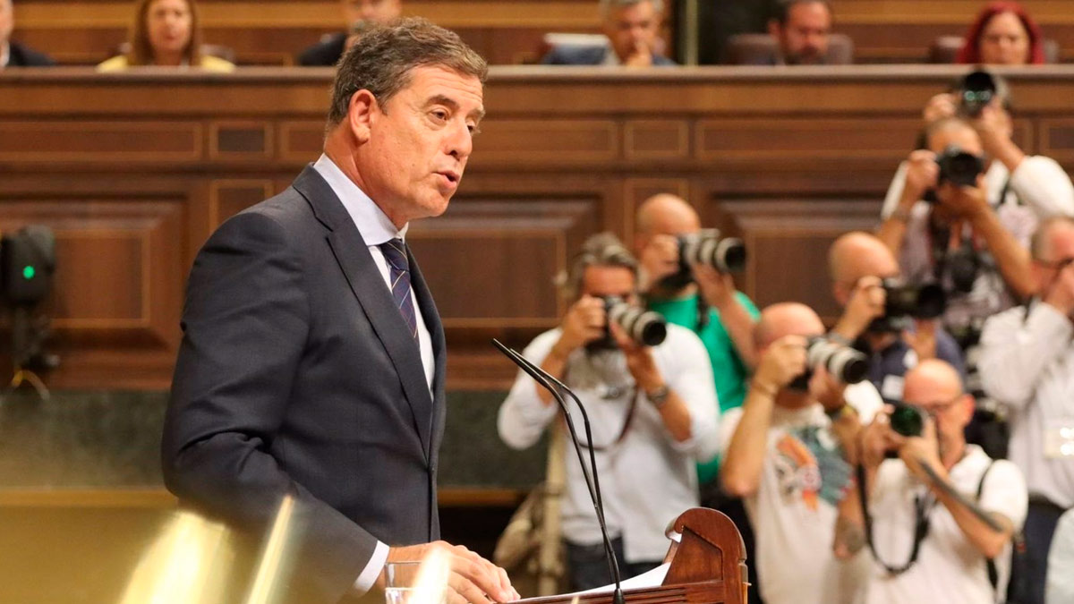 El diputado del PSOE en el Congreso por Lugo, José Ramón Gómez Besteiro, en el Congre