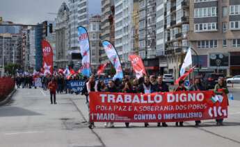Imagen de la manifestación en el Primero de Mayo convocada por la CIG / CIG