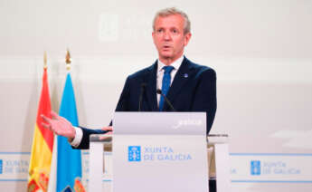 El presidente de la Xunta, Alfonso Rueda, tras el Consello