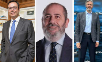 Alberto Encinas, Jorge Escudero y Enrique García Chillón, primeros ejecutivos de Iberconsa, Nueva Pescanova y Profand, respectivamente