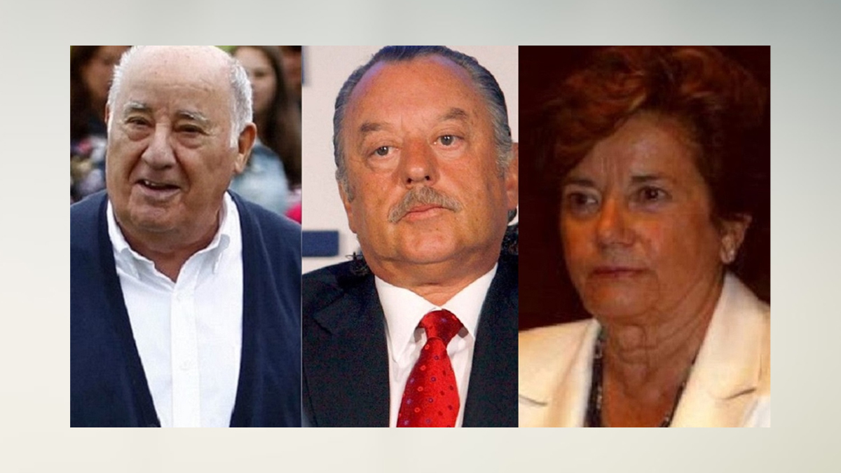 Amancio Ortega, Juan Carlos Cebrián y Josefa Ortega