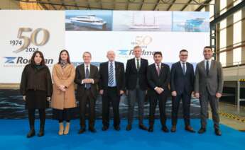 Alfonso Rueda presidió el acto de celebración del 50 aniversario de Rodman Polyships / Xunta