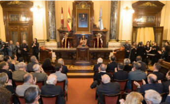 Imagen de Inés Rey durante el discurso de Navidad / Concello de A Coruña