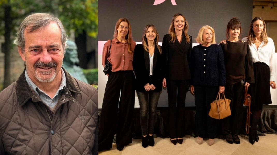 Amador de Castro, en una foto de archivo, al lado de su mujer y sus hijas, además de la conselleira de Política Social (en el centro), en la presentación de la Fundación Amador de Castro el pasado noviembre.