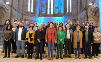 La nueva dirección del Bloque en un acto celebrado en el Panteón de Galegos e Galegas ilustres