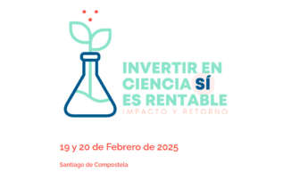 Cartel evento "Invertir en ciencia Sí es rentable"