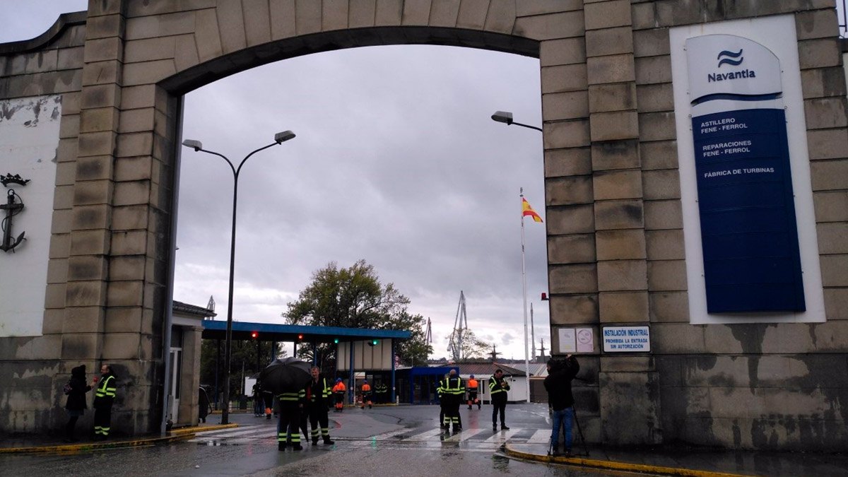 Integrantes del Comité de Navantia y de la industria auxiliar en Ferrol