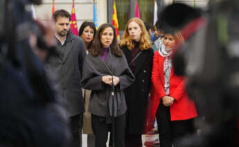 Rueda de prensa de Belarra tras la escisión de Podemos. EFE/ Borja Sanchez-Trillo