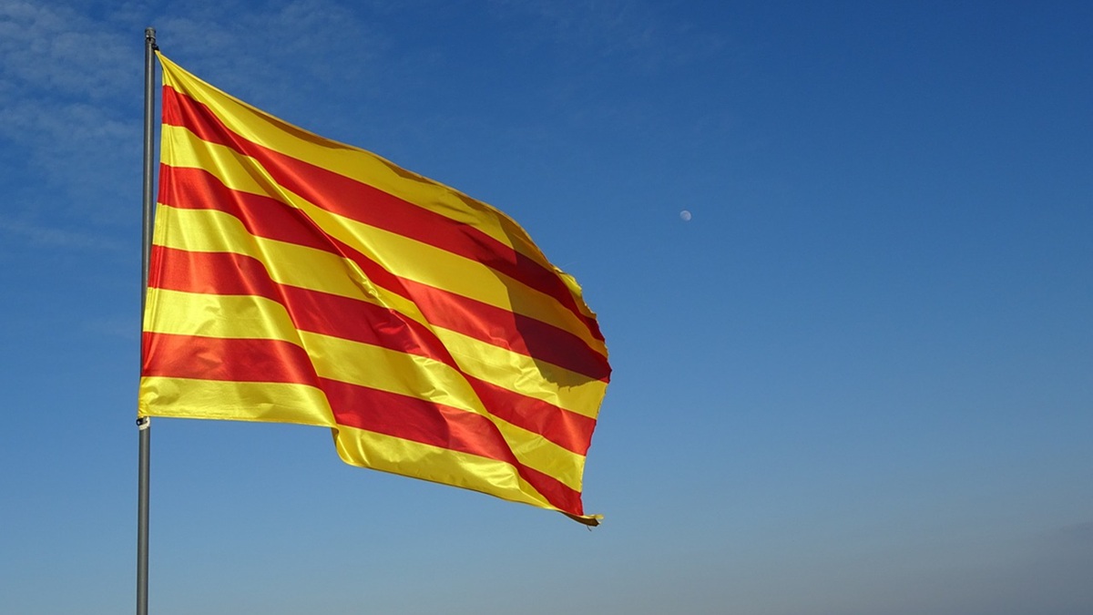 La bandera de Cataluña