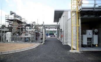 Wesseling (Germany), 02/07/2021.- A hydrogen production plant of Shell in Wesseling, Germany, 02 July 2021. German Christian Democratic Union (CDU) leader Armin Laschet opens Europe's largest green hydrogen production plant. (Alemania) EFE/EPA/FRIEDEMANN VOGEL