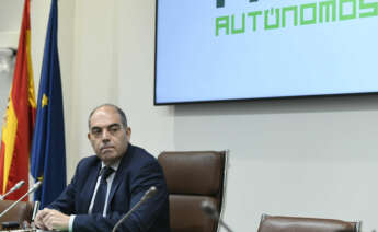 GRAF2783. MADRID, 20/07/2022.- El presidente de la asociación de autónomos ATA, Lorenzo Amor durante una rueda de prensa celebrada este miércoles en Madrid sobre el acuerdo para la reforma del sistema de cotización de los trabajadores por cuenta propia. EFE/Víctor Lerena