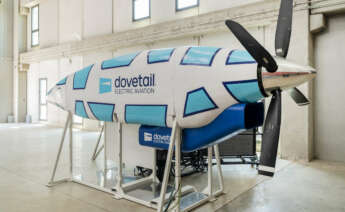 Prototipo de la planta de potencia eléctrica procedente del hidrógeno que ha presentado Dovetail Electric Aviation.