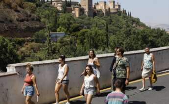 Turistas por las calles de Granada.