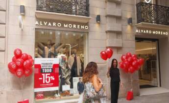 Apertura de la nueva tienda de Álvaro Moreno en Valencia, en la calle Colón.