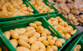 Patatas expuestas en un supermercado Mercadona. Foto: Mercadona