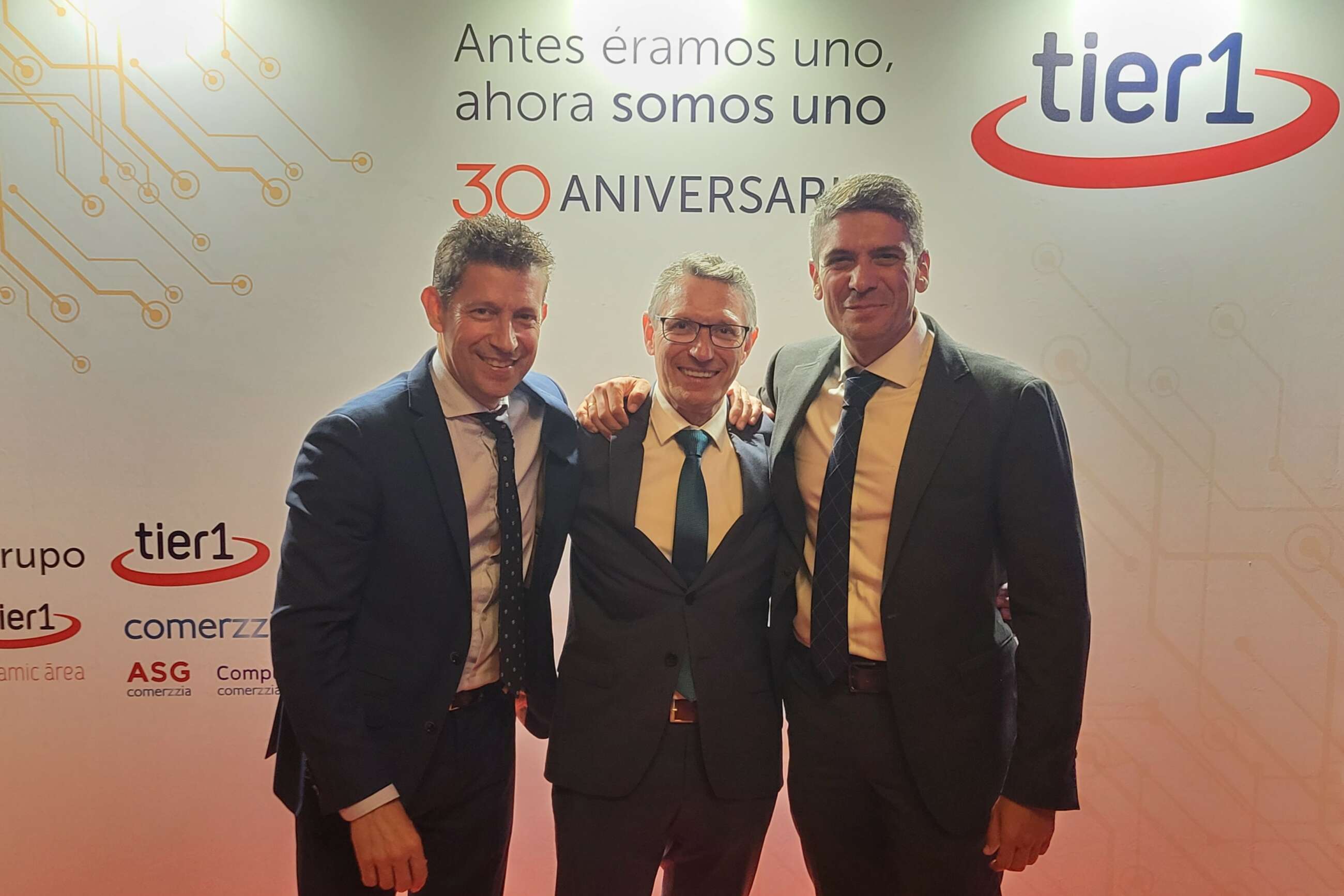 Eduardo Fuentesal, Javier Rubio y Leandro Gayango, los accionistas históricos de Tier1