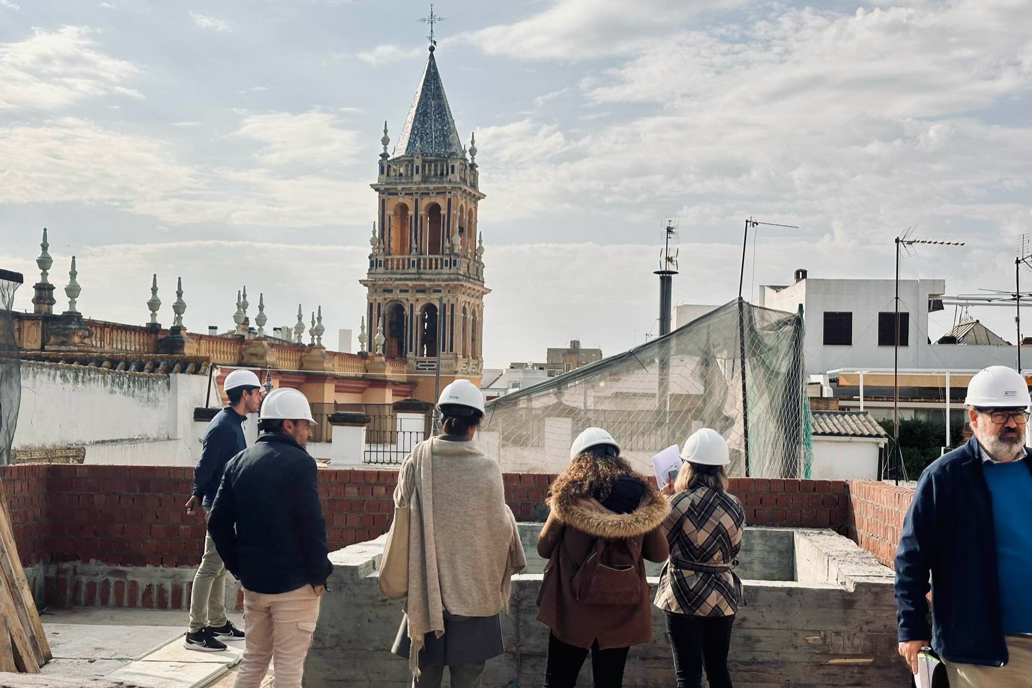 Obras del hotel ‘Felipe V’ en Triana, Sevilla.