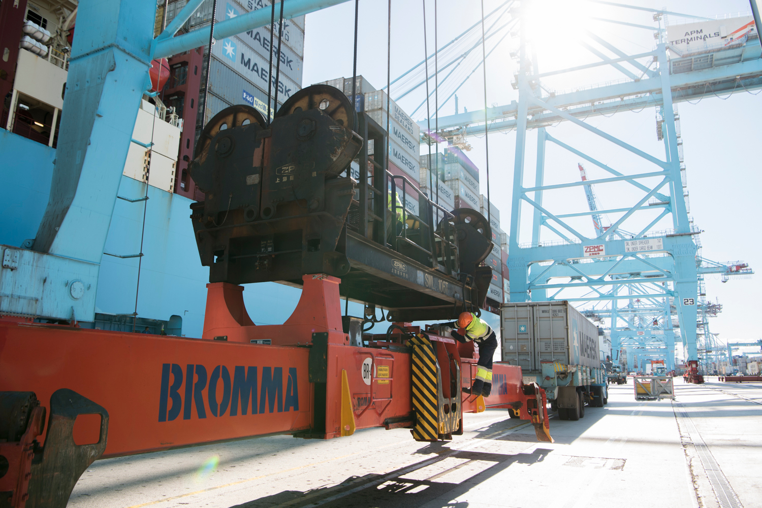 Instalaciones de Maersk en el Puerto de Algeciras.