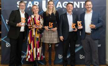 Los premiados en el Evento Insur Start Agents. Foto: Frupo Insur