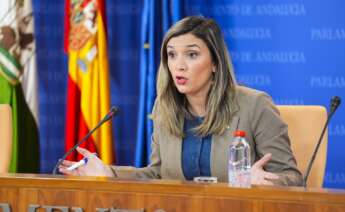 (Foto de ARCHIVO) La portavoz del Grupo Parlamentario Socialista, María Márquez, durante la ronda de ruedas de prensa de portavoces de los grupos parlamentarios en el Parlamento de Andalucía, a 12 de febrero de 2025 en Sevilla (Andalucía, España). Los portavoces de los grupos parlamentarios, se dan cita en la sala de prensa para atender a los medios de comunicación de forma periódica. Joaquin Corchero / Europa Press 12/2/2025